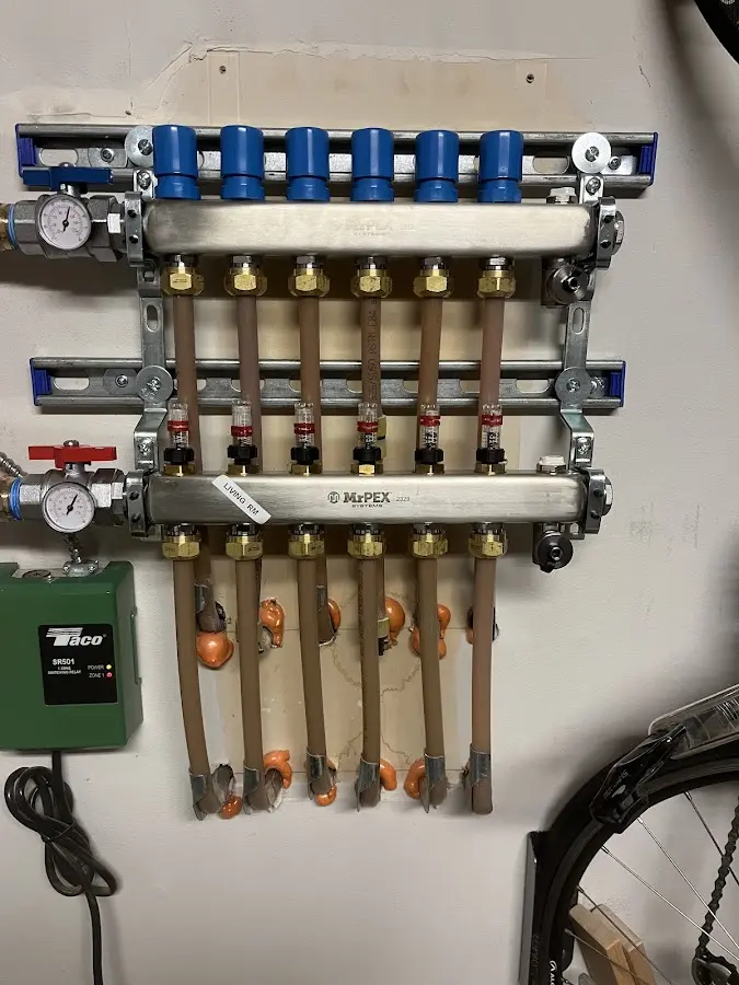 Plumber performing Gas Line Installation at a residential property in Bel Aire